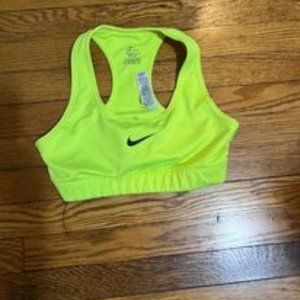 Nike Pro Fierce Dri-FIT stretch-jersey sports bra | Yellow sports bras